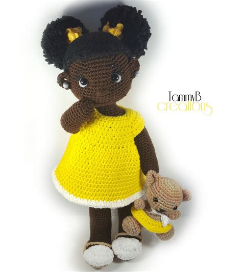 black crochet dolls